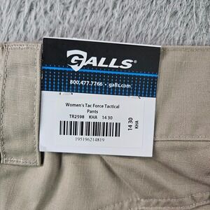 NEW Galls Tac Force Tactical Pants Women Size 14 x 30 Khaki
